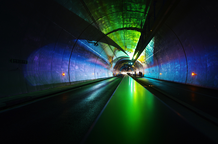 tunnel piéton Croix Rousse à Lyon